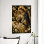 Nuntius Lucis V Canvas Wall Art - Catholic Wall Art, detail view