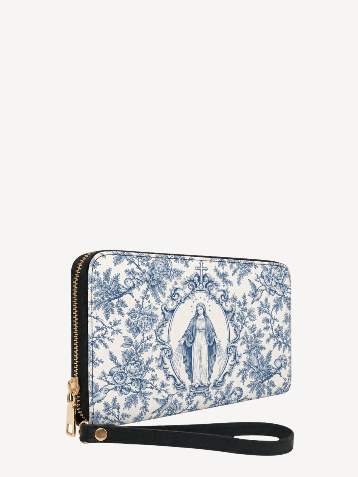Our Lady of Grace PU Leather Wallet - Christian Wallet, detail view
