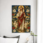Ovis Una II Canvas Wall Art - Catholic Wall Art, detail view