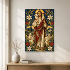 Ovis Una II Canvas Wall Art - Catholic Wall Art, gift presentation