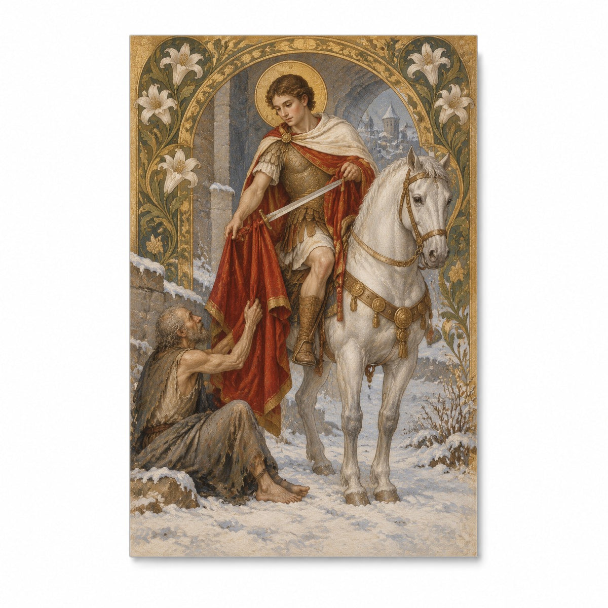 Pallium Martini Canvas Wall Art - Catholic Wall Art, front view