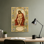Passion Flower Ecce Homo Canvas Wall Art - Christian Wall Art, hanging display