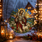 Pastor Bonus V Glass Suncatcher - Catholic Suncatcher, gift presentation