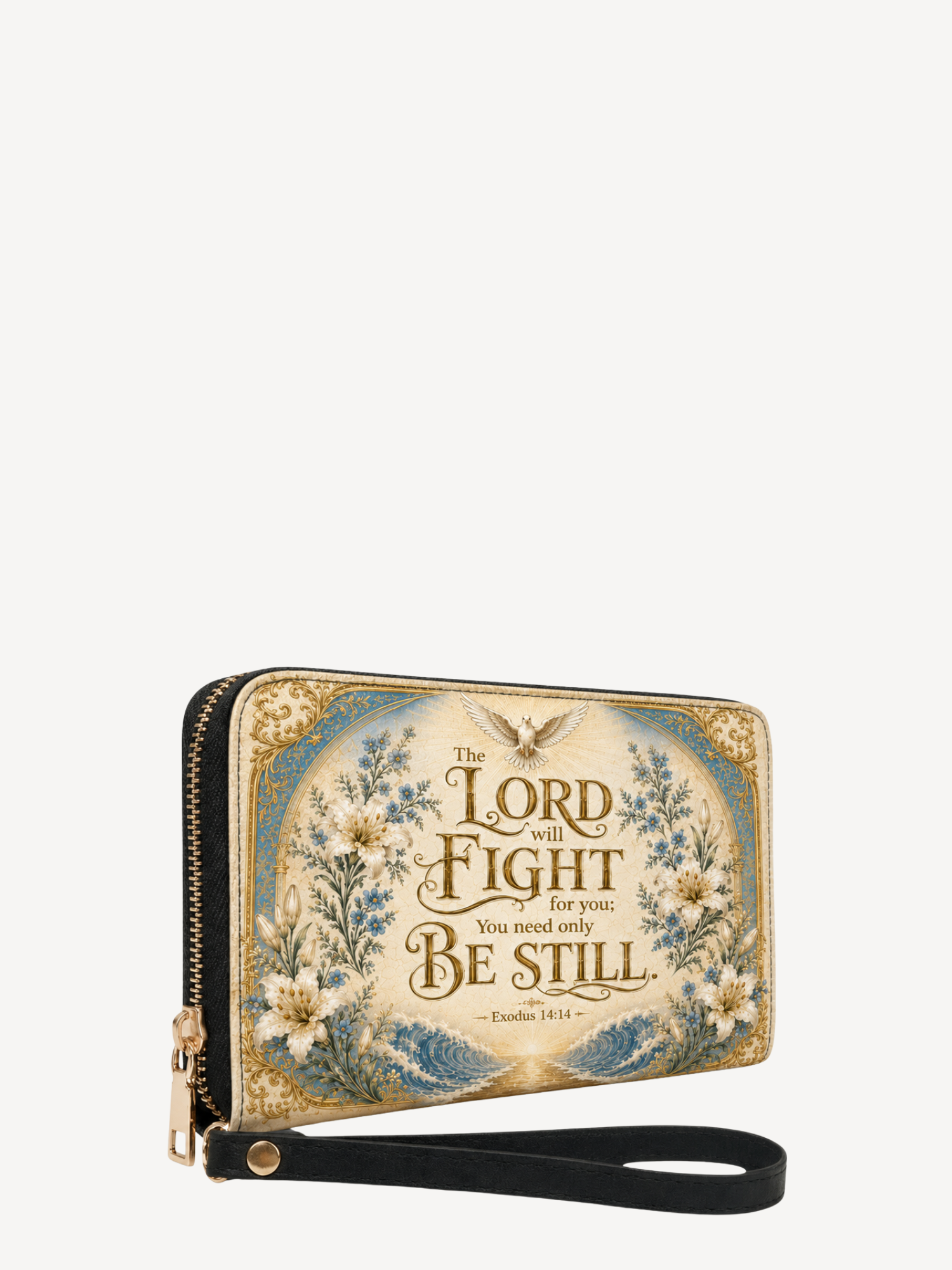 "Pax Domini" Leather Wallet - Catholic Leather Wallet, View 2