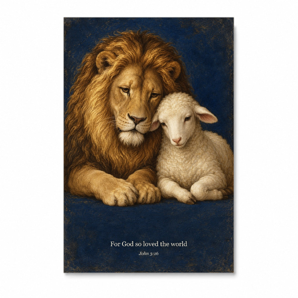 Pax Fortis Canvas Wall Art - Catholic Wall Art, front view