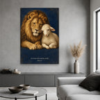 Pax Fortis Canvas Wall Art - Catholic Wall Art, hanging display
