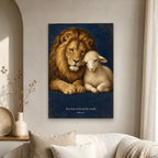 Pax Fortis Canvas Wall Art - Catholic Wall Art, scale reference