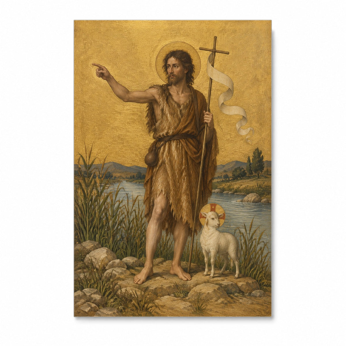 Praecursor Canvas Wall Art - Catholic Wall Art, front view