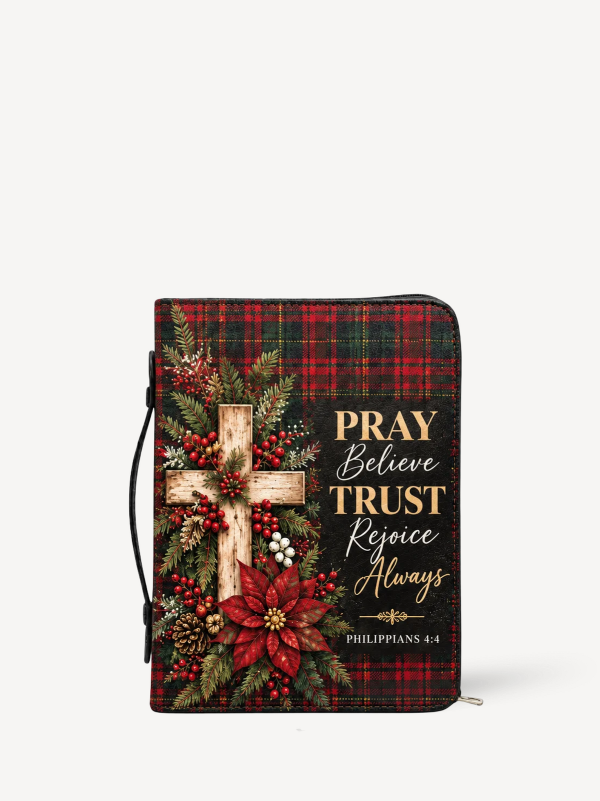 PRAY Bible Cover - PU Leather Bible Cover, front view