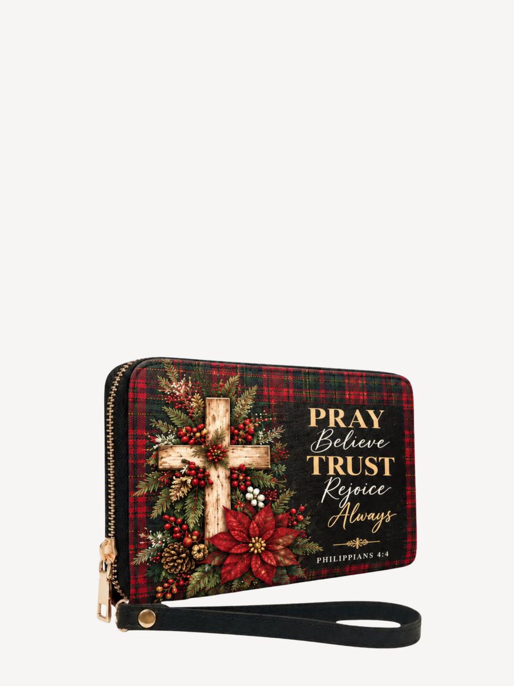 PRAY PU Leather Wallet - Christian Wallet, detail view