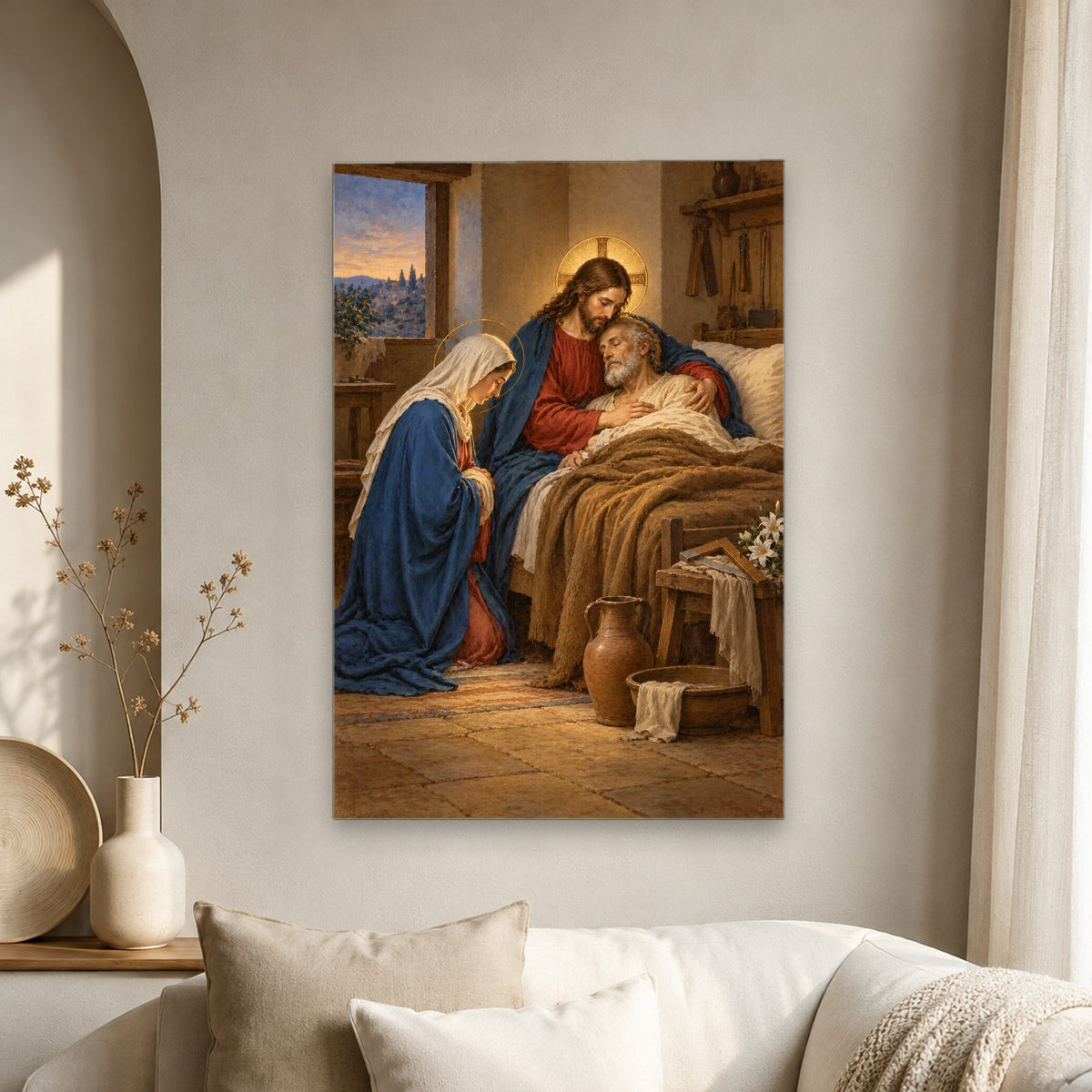 Precious in His Sight Canvas Wall Art - Christian Wall Art, scale reference