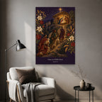 Puer Natus II Canvas Wall Art - Catholic Wall Art, styled in the home