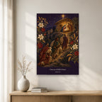 Puer Natus II Canvas Wall Art - Catholic Wall Art, gift presentation