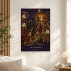 Puer Natus II Canvas Wall Art - Catholic Wall Art, alternate angle