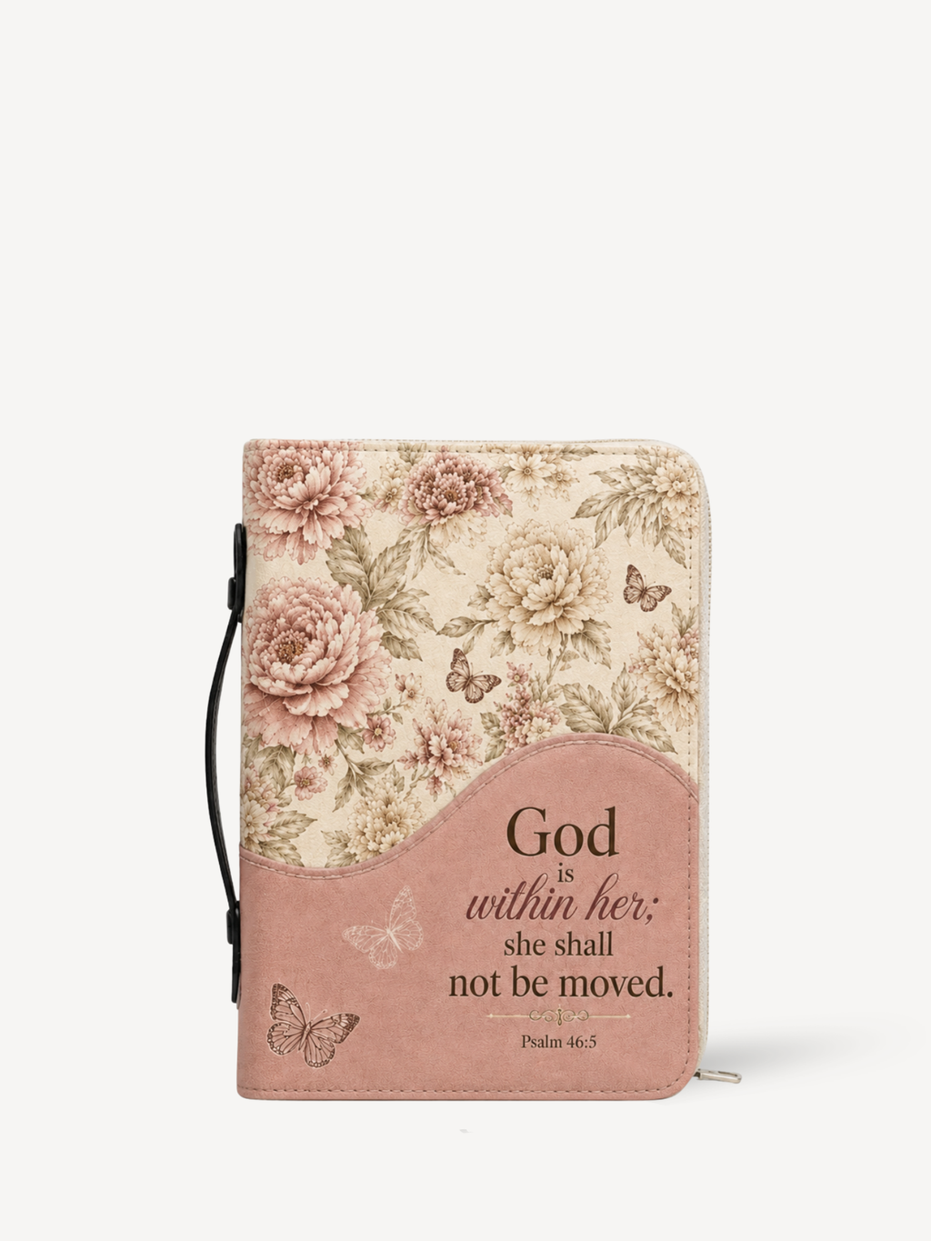 "Pure Bloom" Bible Cover - Catholic Bible Cover, Front View
