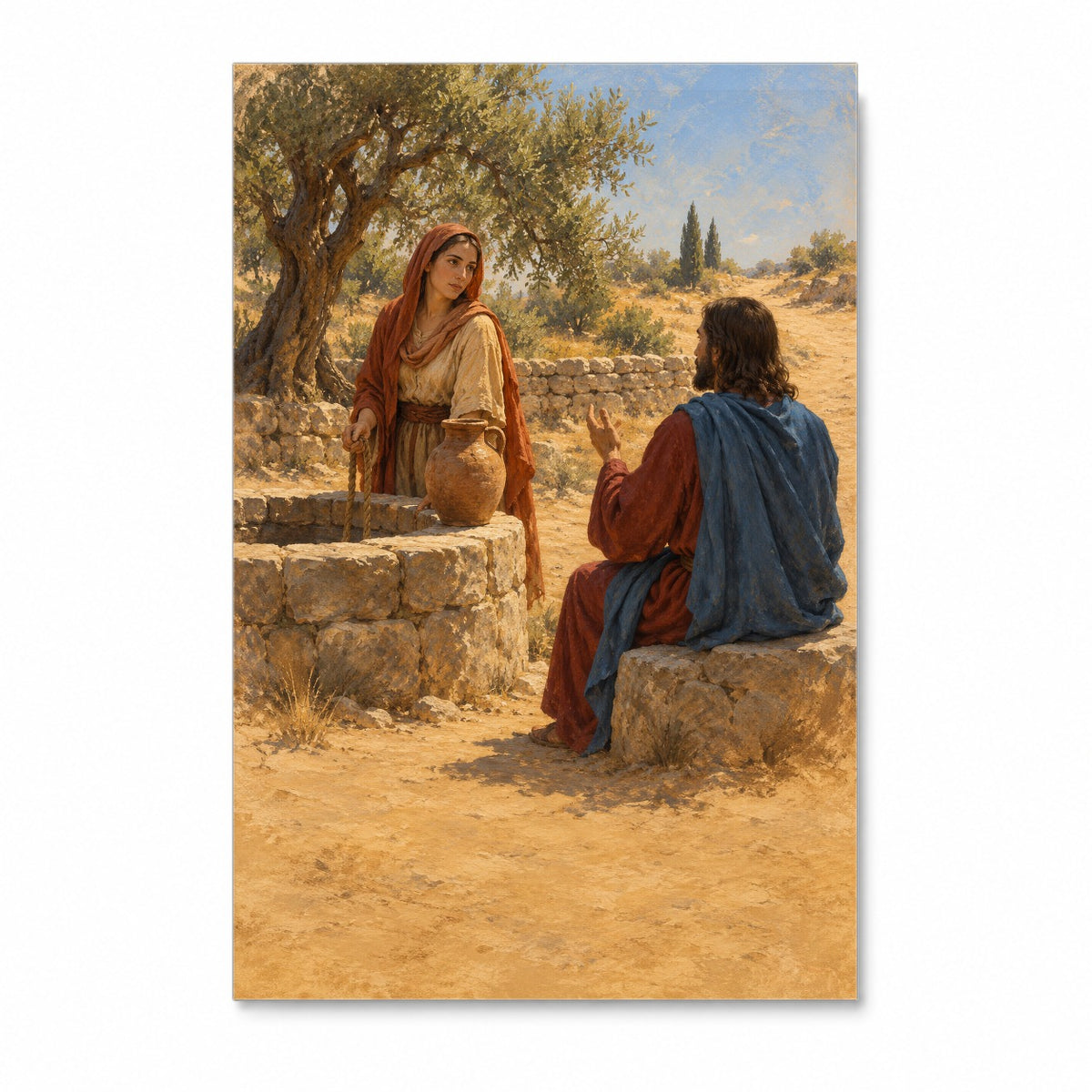 Puteus Iacob Canvas Wall Art - Catholic Wall Art, front view