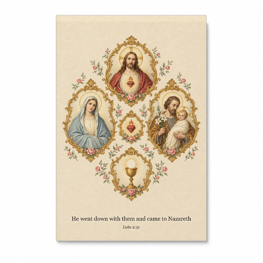 Quinque Fenestrae Canvas Wall Art - Catholic Wall Art, front view