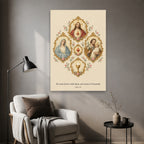 Quinque Fenestrae Canvas Wall Art - Catholic Wall Art, styled in the home