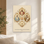 Quinque Fenestrae Canvas Wall Art - Catholic Wall Art, alternate angle
