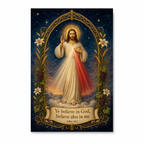 Rays Of Twilight Mercy Canvas Wall Art - Christian Wall Art, detail view