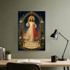 Rays Of Twilight Mercy Canvas Wall Art - Christian Wall Art, close-up of the print