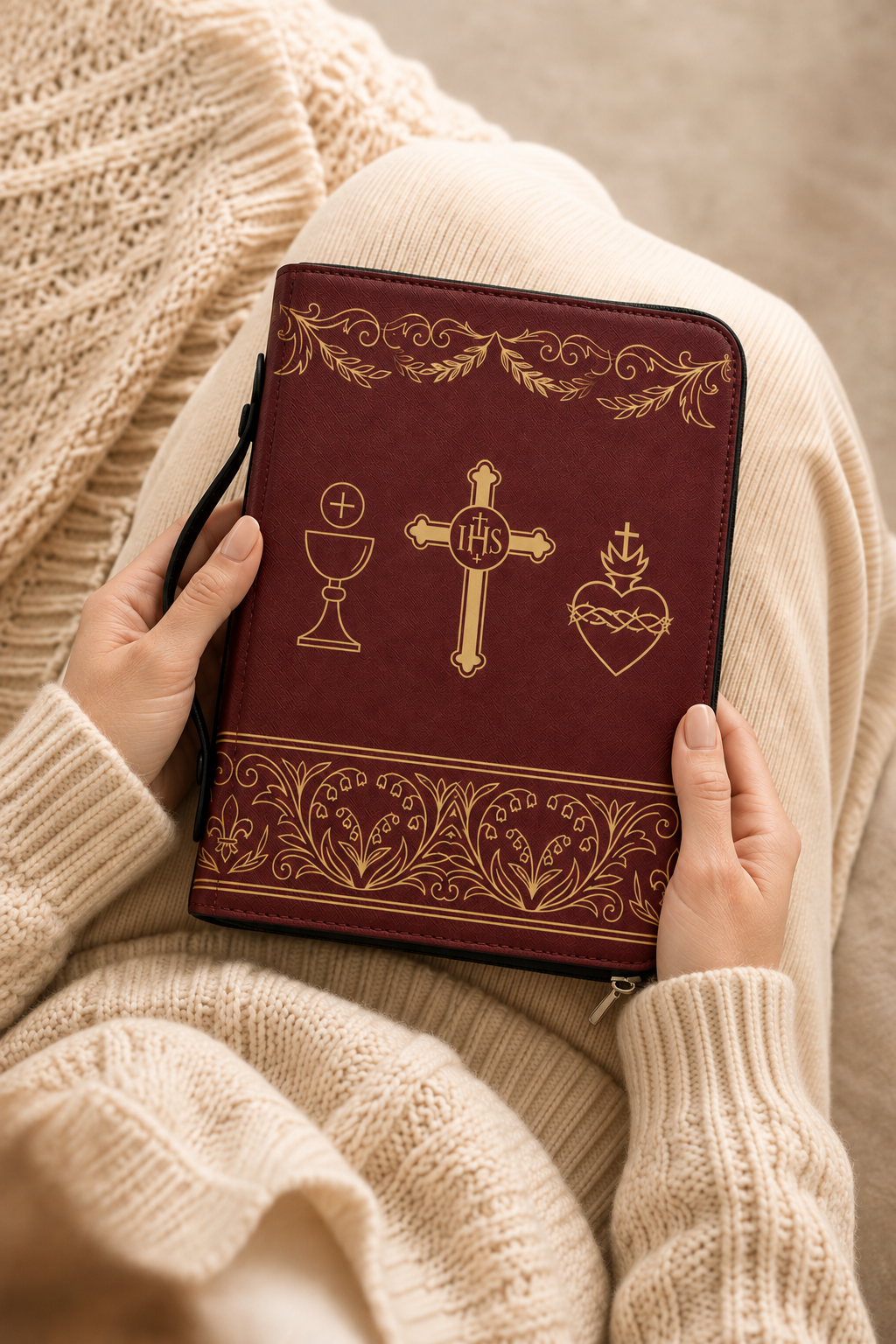 Redemption Bible Cover - Leather Bible Cover, hanging display