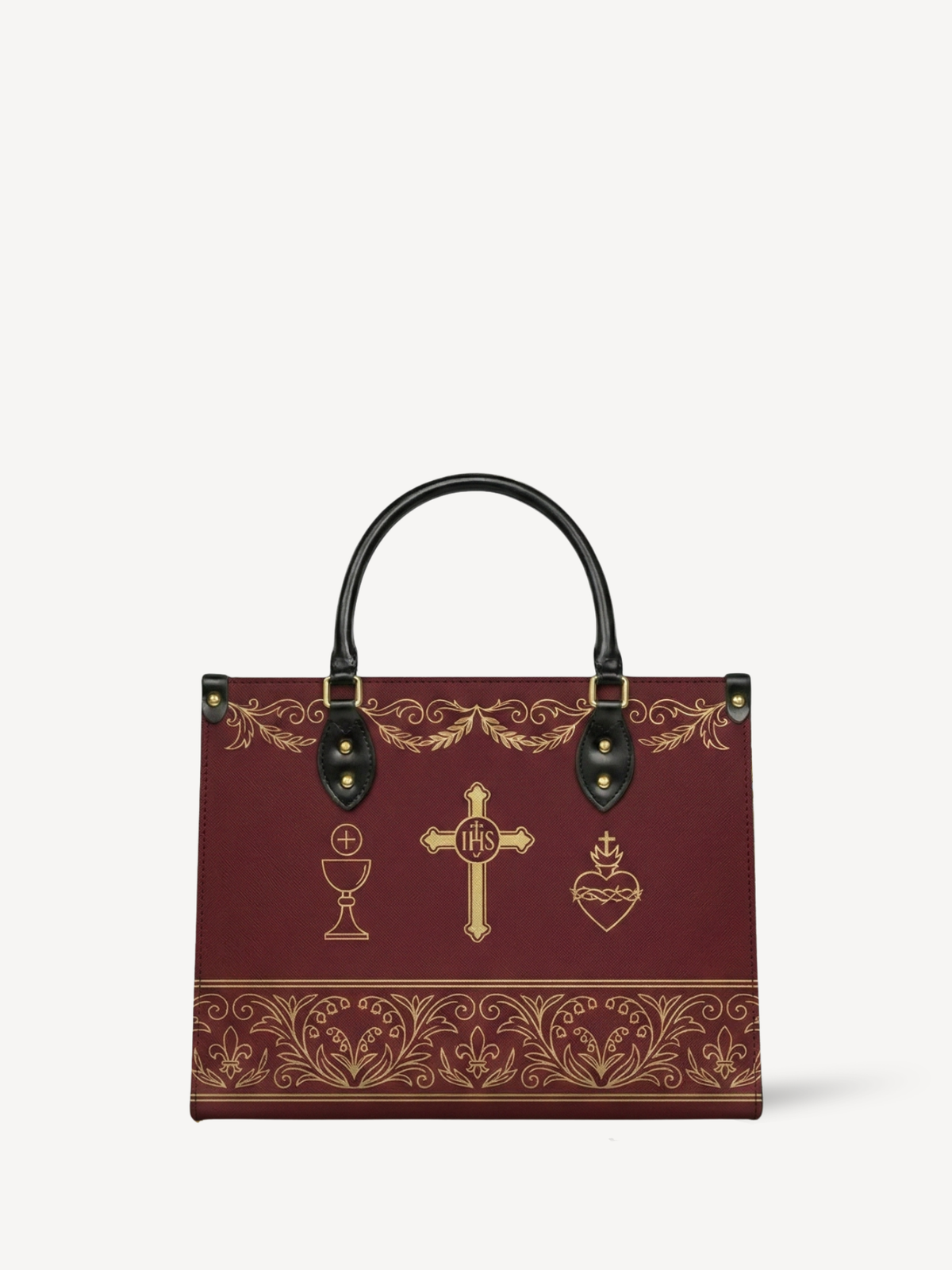 Redemption PU Leather Handbag - Christian Handbag, front view