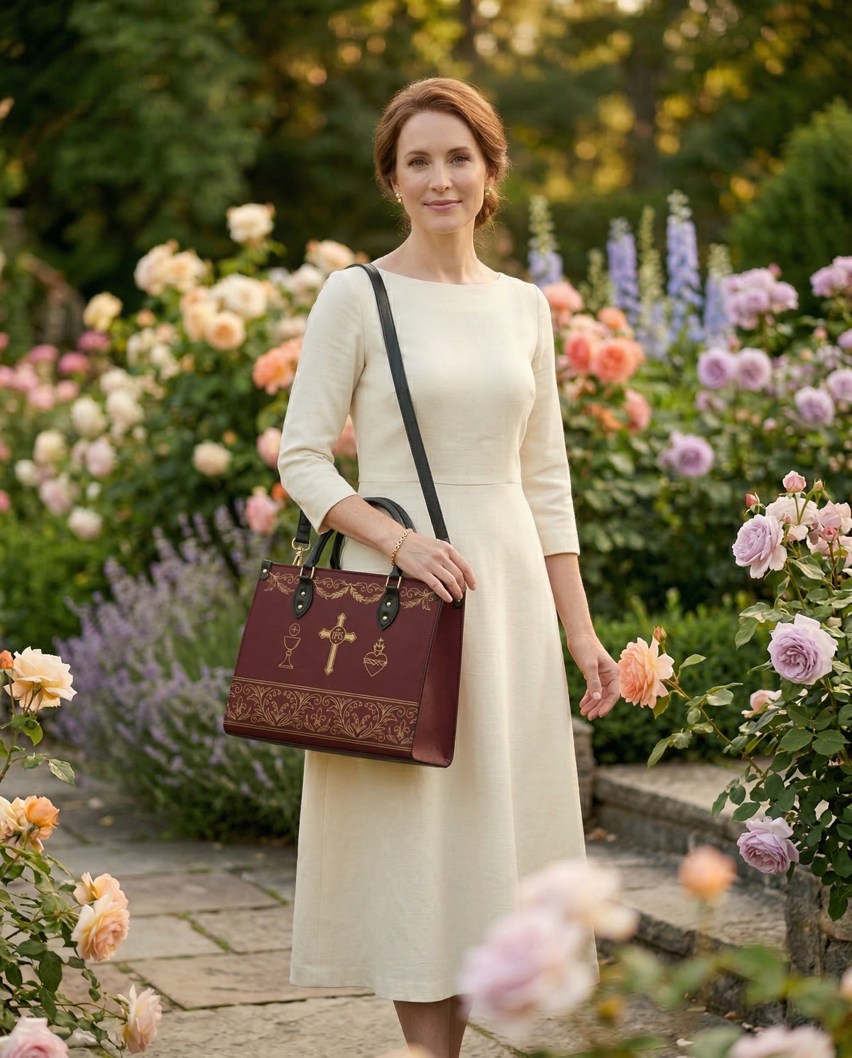 Redemption PU Leather Handbag - Christian Handbag, detail view