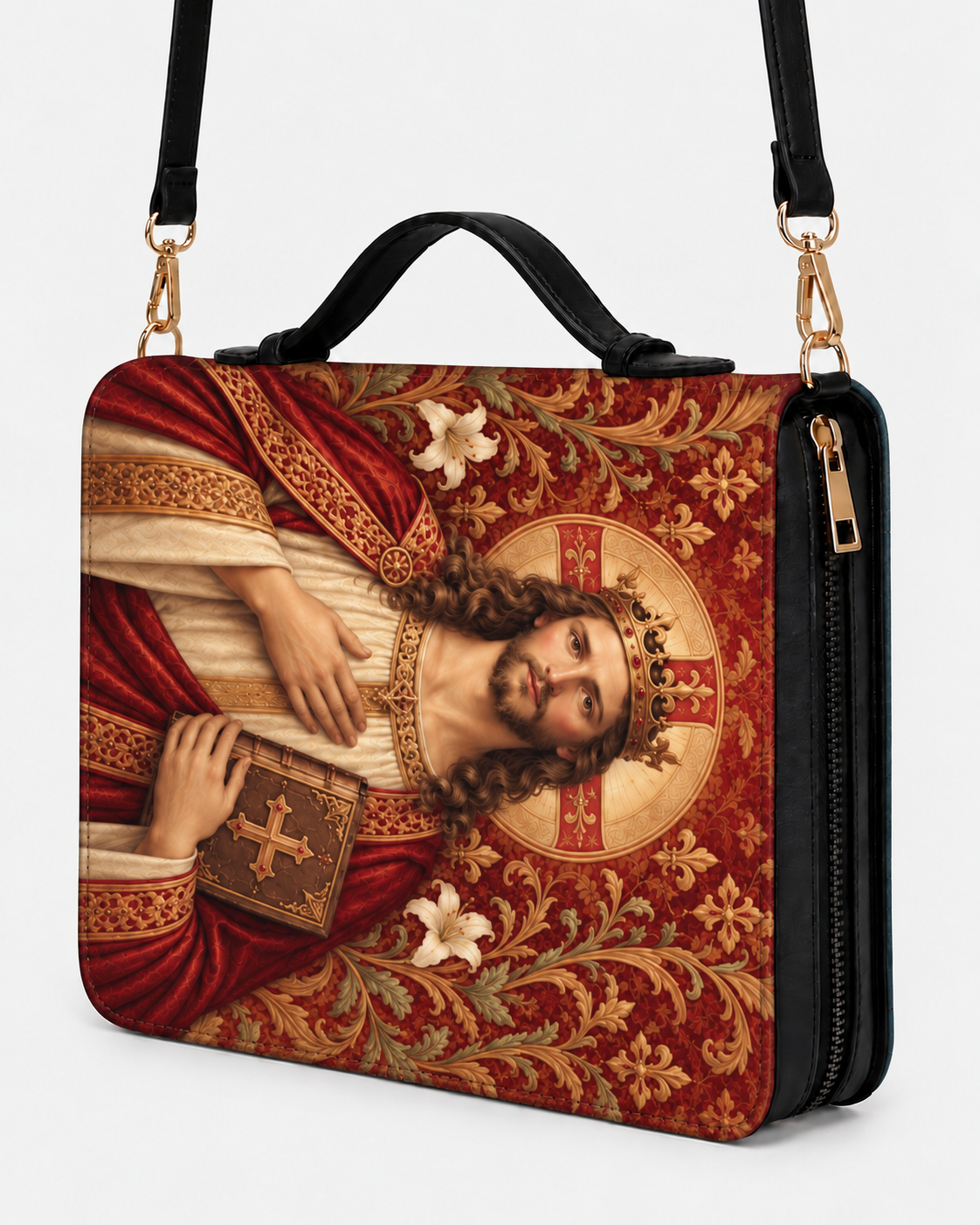 Regal Mercy Bible Cover - PU Leather Bible Cover, detail view