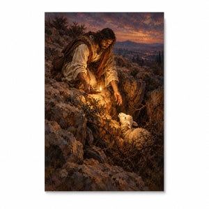 Rejoice With Me Canvas Wall Art - Catholic Wall Art, front view