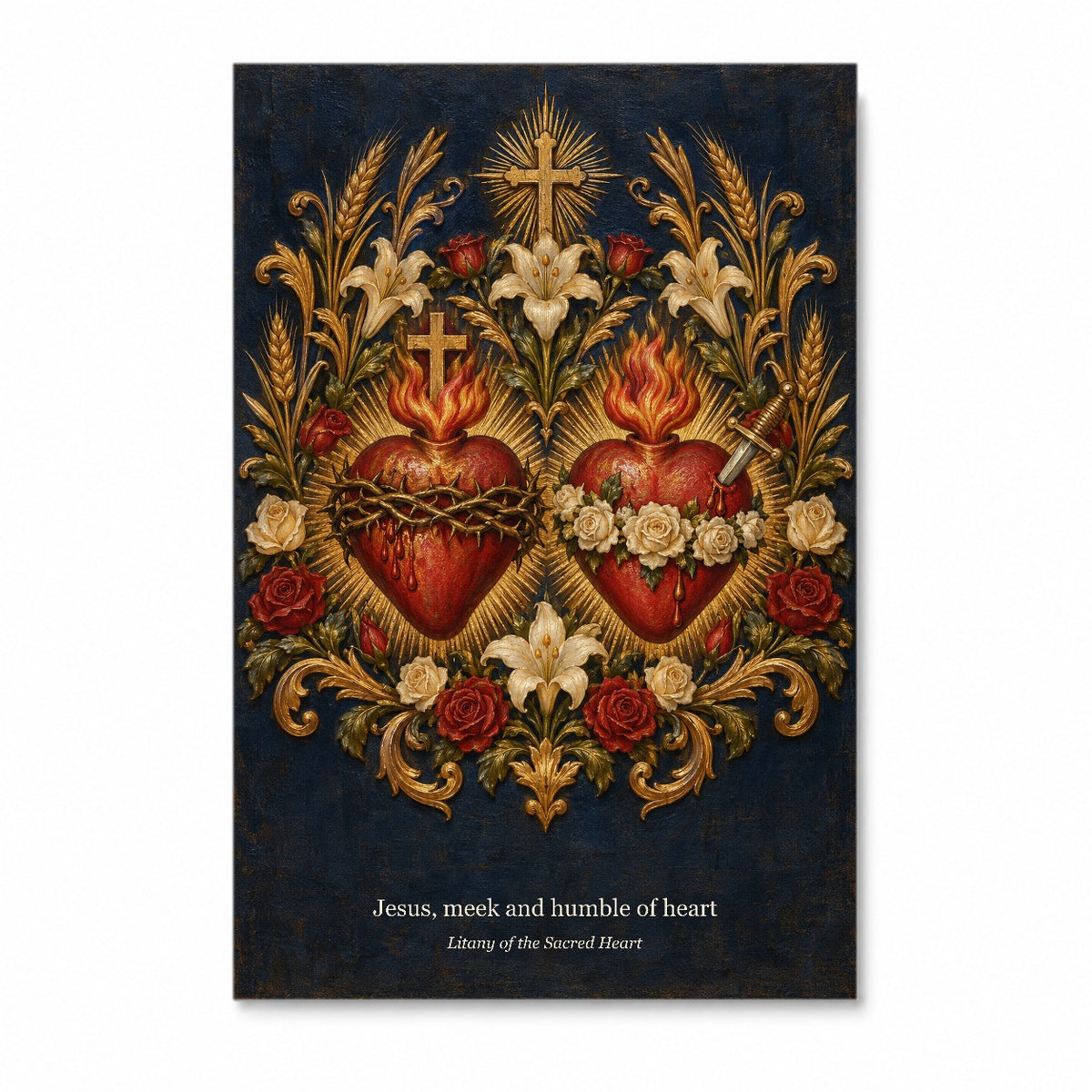 Rex Amoris III Canvas Wall Art - Catholic Wall Art, front view
