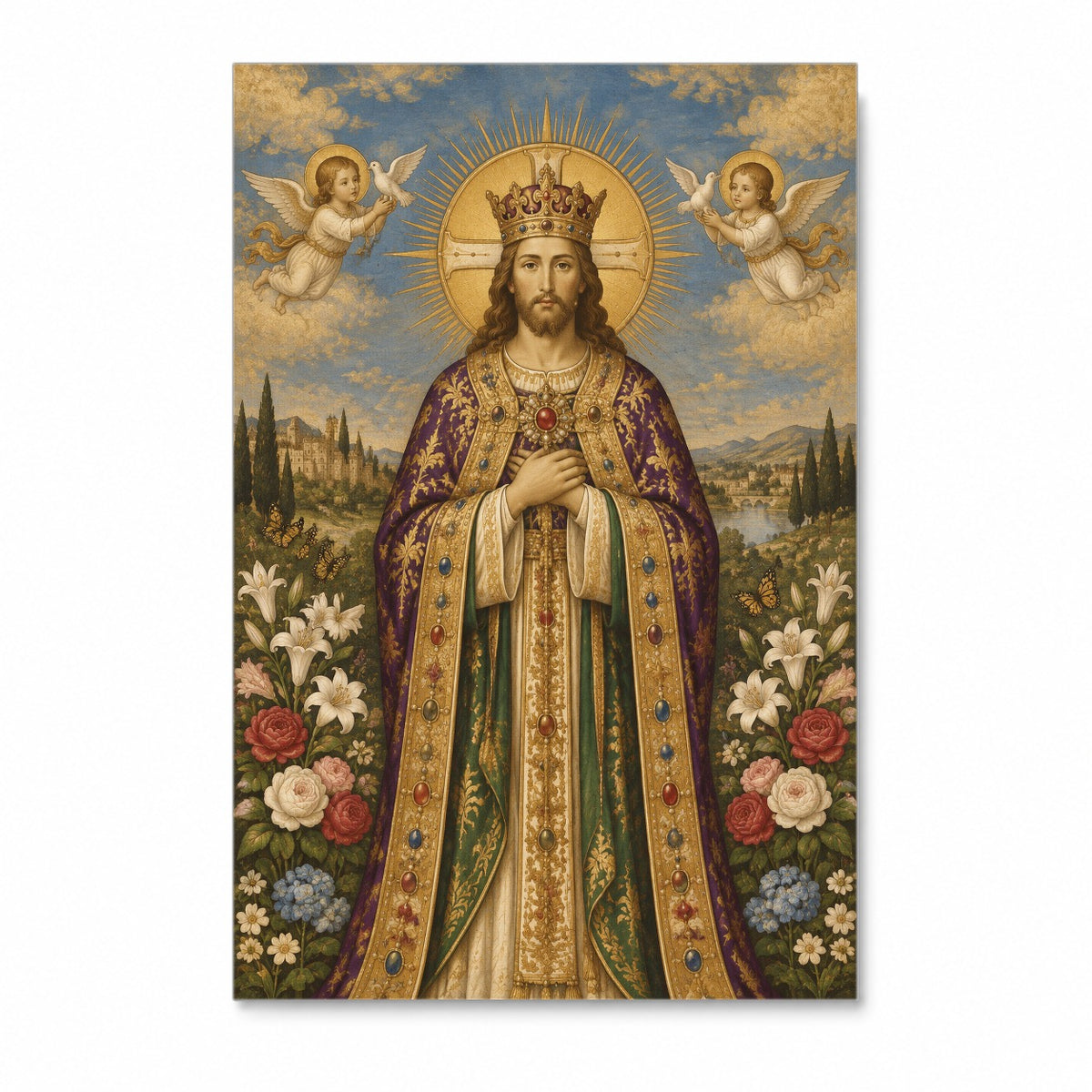 Rex Gloriae Canvas Wall Art - Catholic Wall Art, front view