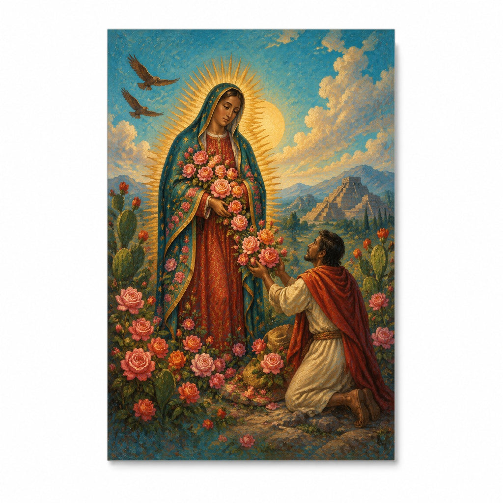 Rosae Manuum Canvas Wall Art - Catholic Wall Art, front view