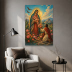 Rosae Manuum Canvas Wall Art - Catholic Wall Art, styled in the home