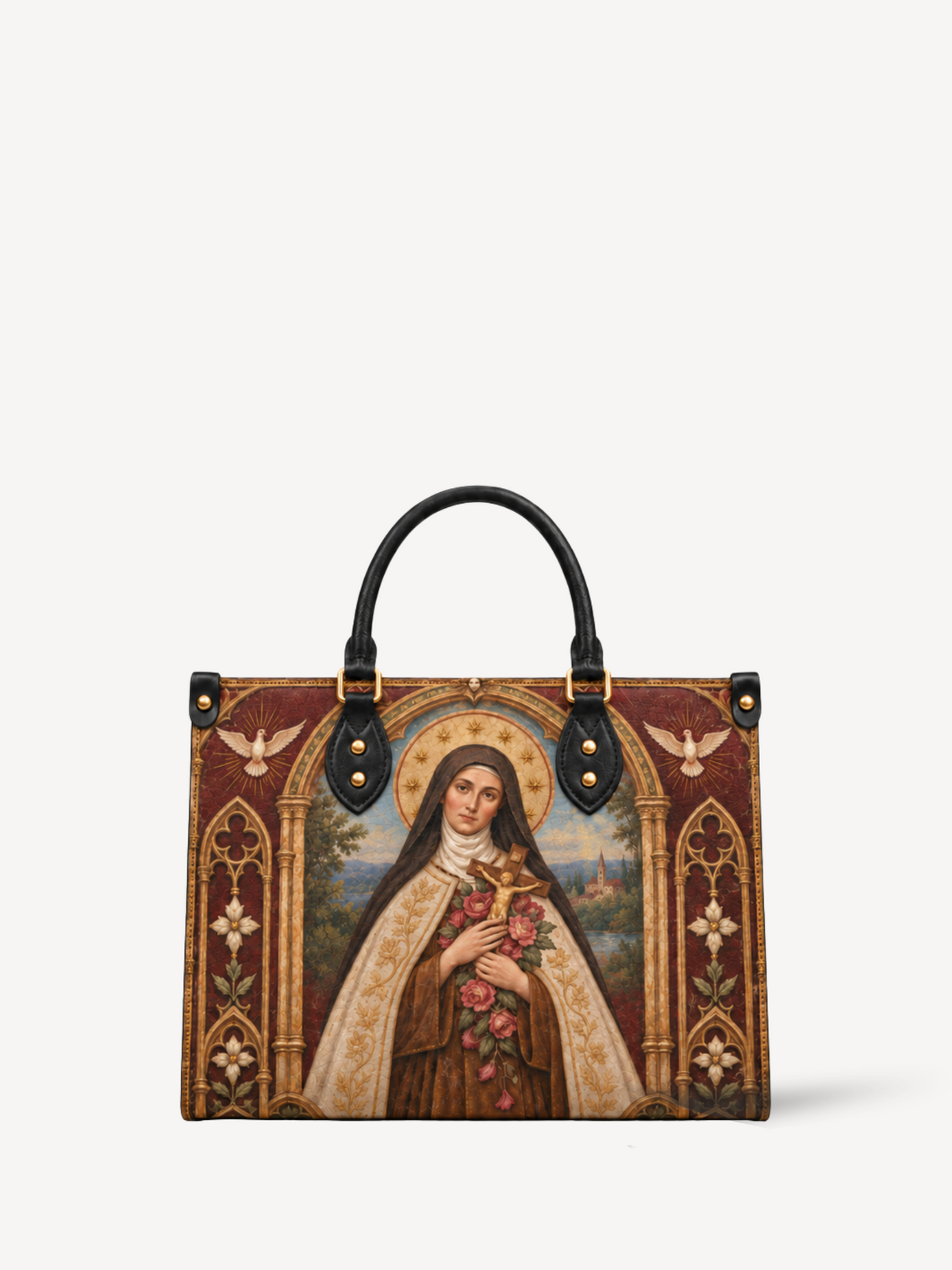 Roselight PU Leather Handbag - Christian Handbag, front view