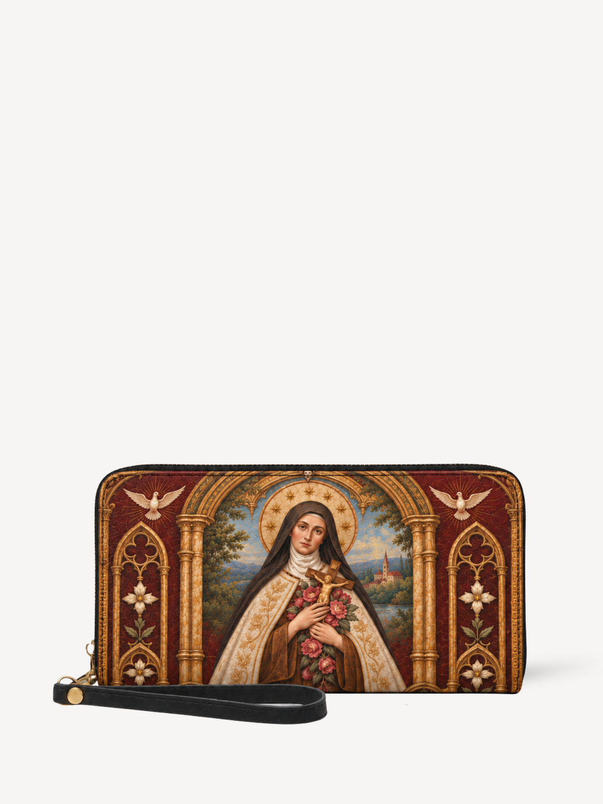 Roselight Leather Wallet - Christian Wallet, front view