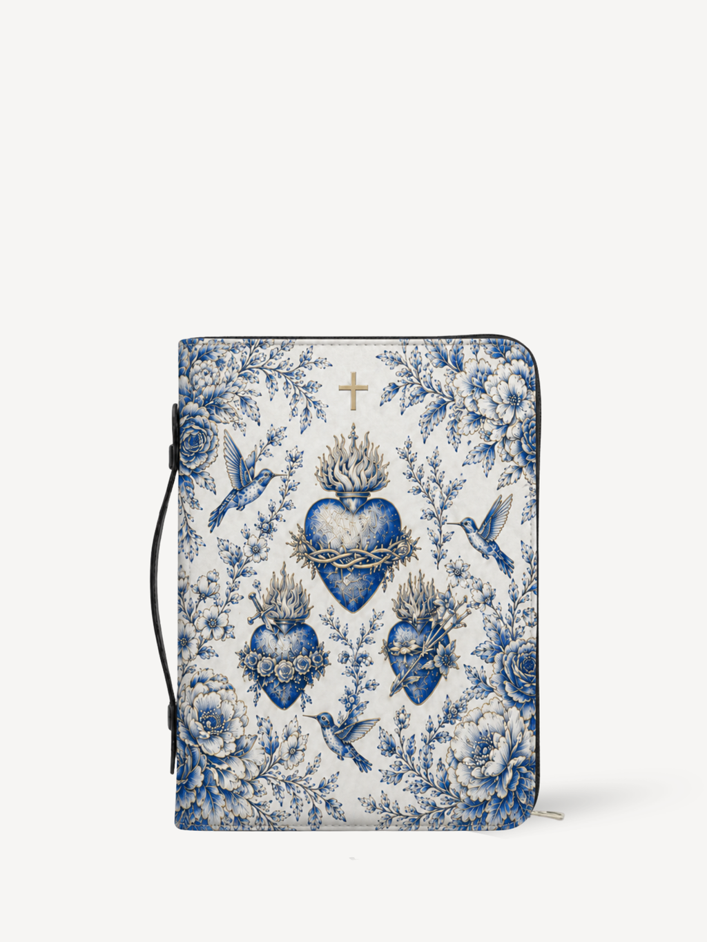 "Sacred Heart" Bible Cover - Catholic Bible Cover, Front View