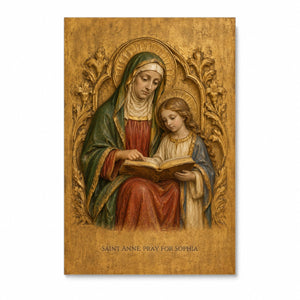 Saint Anne Personalized Canvas Wall Art - Canvas Wall Art, front view