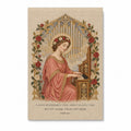 Saint Cecilia, Pray for Us Canvas Wall Art - Catholic Wall Art, front view