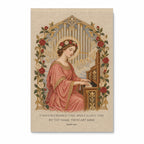 Saint Cecilia, Pray for Us Canvas Wall Art - Catholic Wall Art, front view