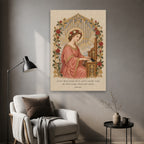 Saint Cecilia, Pray for Us Canvas Wall Art - Catholic Wall Art, styled in the home