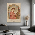 Saint Cecilia, Pray for Us Canvas Wall Art - Catholic Wall Art, hanging display