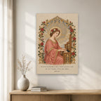 Saint Cecilia, Pray for Us Canvas Wall Art - Catholic Wall Art, gift presentation