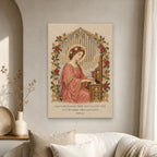 Saint Cecilia, Pray for Us Canvas Wall Art - Catholic Wall Art, scale reference