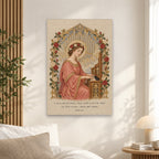 Saint Cecilia, Pray for Us Canvas Wall Art - Catholic Wall Art, alternate angle