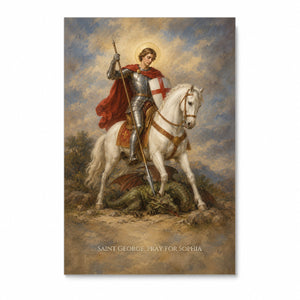 Saint George Personalized Canvas Wall Art - Canvas Wall Art, front view