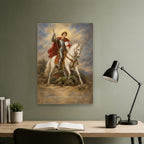 Saint George Personalized Canvas Wall Art - Canvas Wall Art, close-up of the print