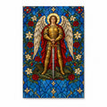 Saint Michael, Pray for Us Canvas Wall Art - Catholic Wall Art, front view