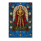 Saint Michael, Pray for Us Canvas Wall Art - Catholic Wall Art, front view
