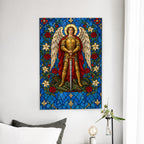 Saint Michael, Pray for Us Canvas Wall Art - Catholic Wall Art, detail view